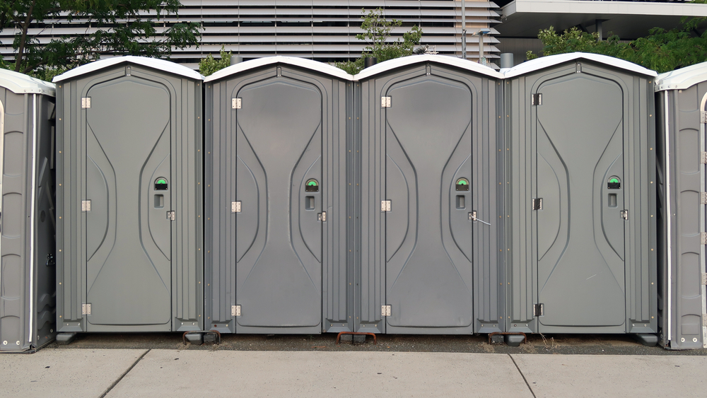 Construction site porta potty rentals